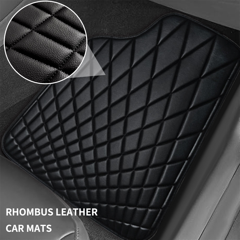 แผ่นรองพื้นรถยนต์หนังแท้ CAR P - Car Floor Mats Universal Waterproof Leather บทวิจารณ์และราคา