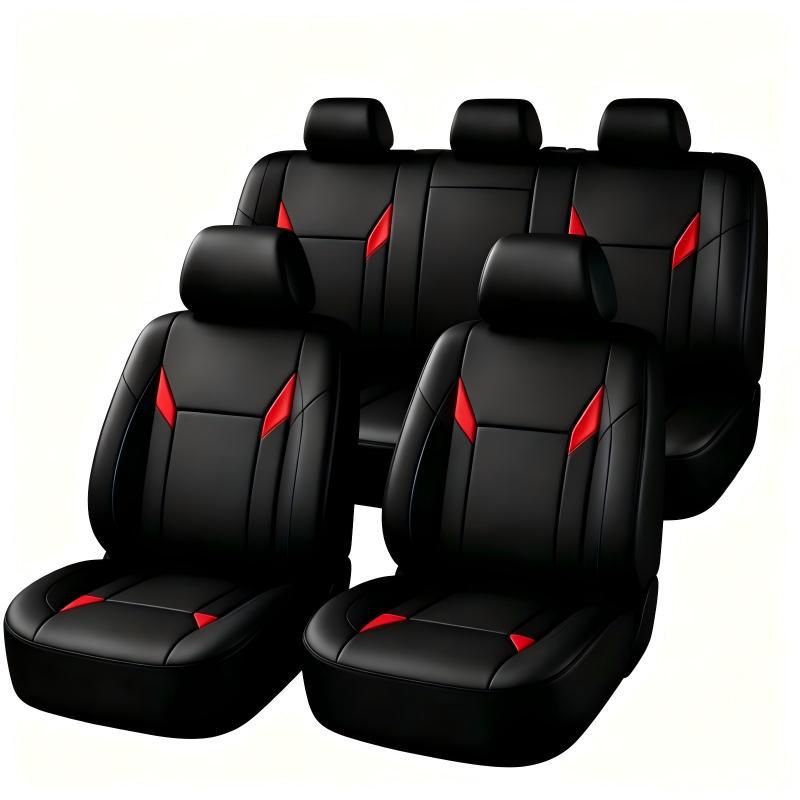 ชุดหุ้มเบาะรถยนต์หนัง PU แบบสว - Leather Car Seat Covers Full Set Universal บทวิจารณ์และราคา