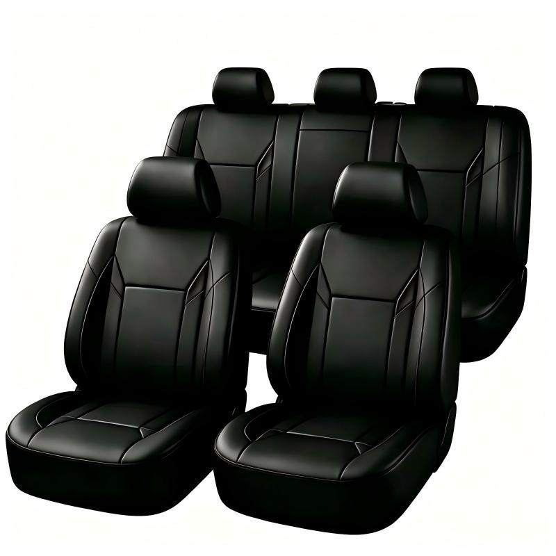 ชุดหุ้มเบาะรถยนต์หนัง PU แบบสว - Leather Car Seat Covers Full Set Universal บทวิจารณ์และราคา