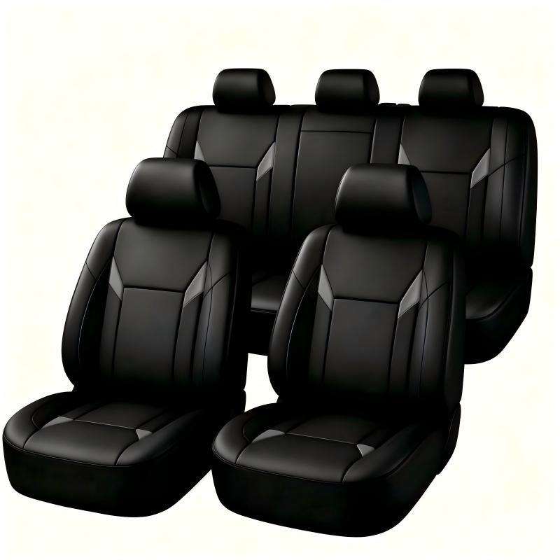 ชุดหุ้มเบาะรถยนต์หนัง PU แบบสว - Leather Car Seat Covers Full Set Universal บทวิจารณ์และราคา