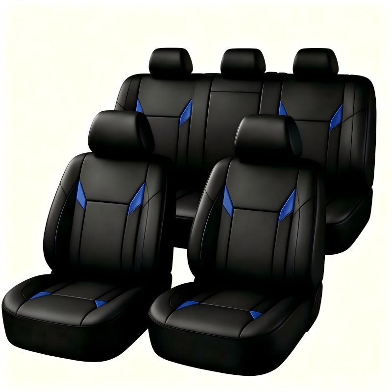 ชุดหุ้มเบาะรถยนต์หนัง PU แบบสว - Leather Car Seat Covers Full Set Universal บทวิจารณ์และราคา