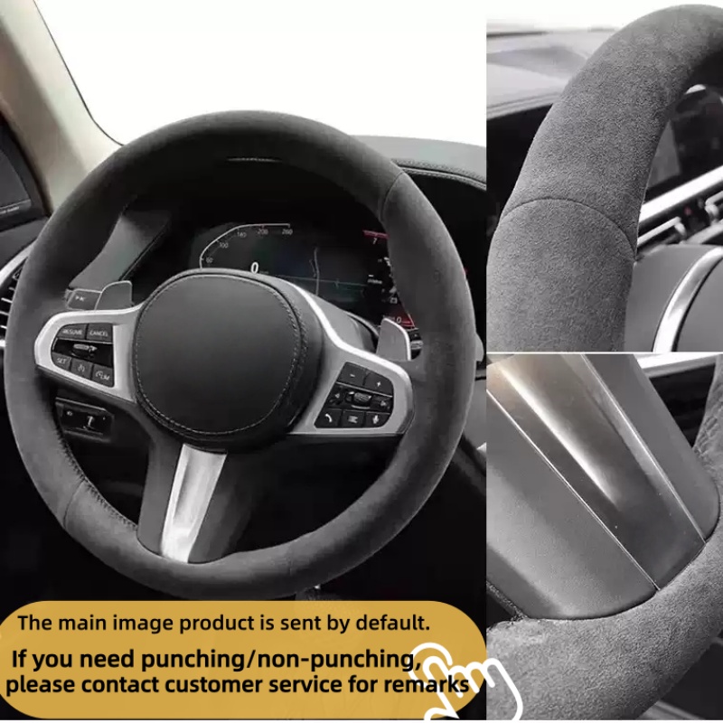 ปลอกหุ้มพวงมาลัยรถยนต์หนังกลับ - Car Steering Wheel Cover Anti Slip Breathable บทวิจารณ์และราคา