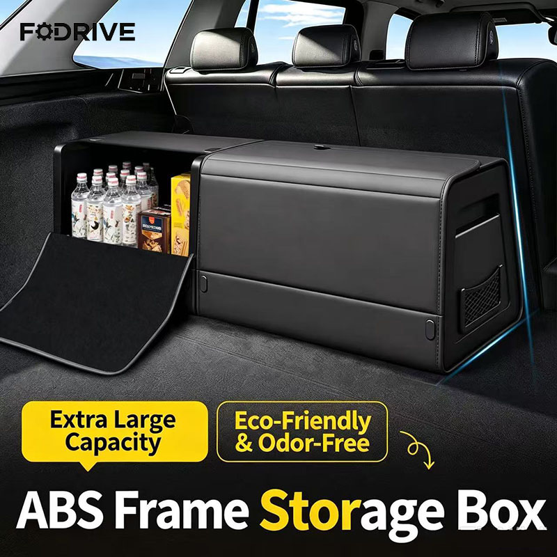 กล่องจัดระเบียบท้ายรถ หนังนัปป - Car Trunk Organizer Foldable Storage Box บทวิจารณ์และราคา