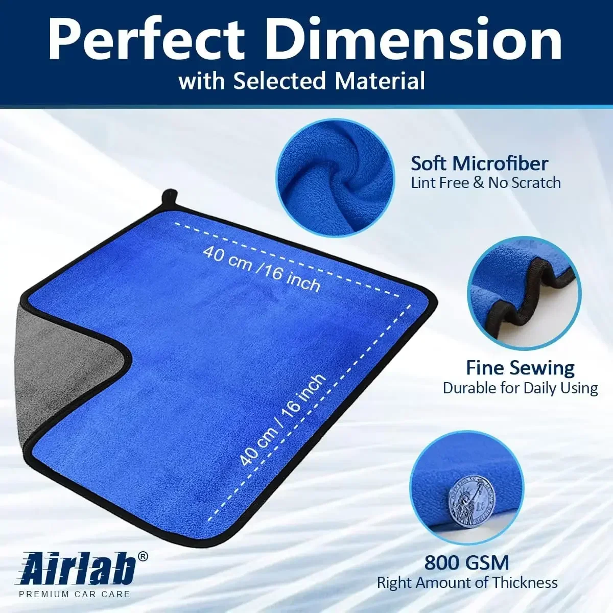 ผ้าไมโครไฟเบอร์สำหรับทำความสะอ - Microfiber Car Drying Towel Super Absorbent บทวิจารณ์และราคา