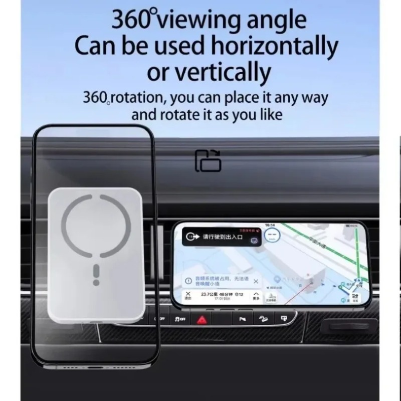 ที่ชาร์จไร้สายในรถยนต์แบบแม่เห - Magnetic Phone Holder For Car Vent บทวิจารณ์และราคา