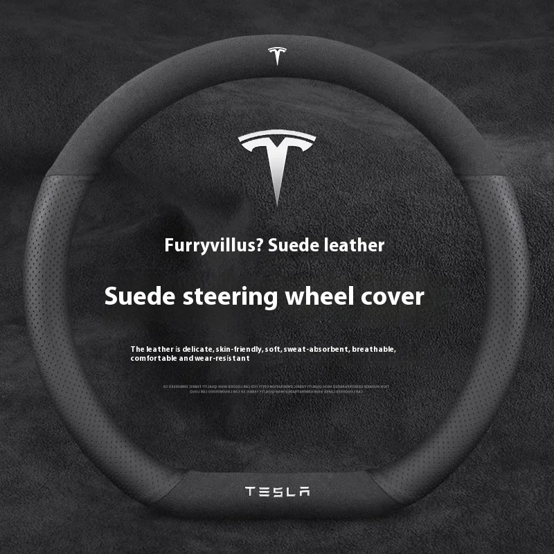 ปลอกหุ้มพวงมาลัยรถยนต์หนังกลับ - Car Steering Wheel Cover Anti Slip Breathable บทวิจารณ์และราคา