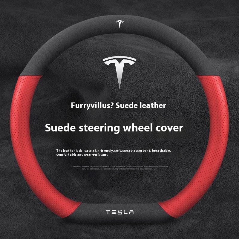 ปลอกหุ้มพวงมาลัยรถยนต์หนังกลับ - Car Steering Wheel Cover Anti Slip Breathable บทวิจารณ์และราคา