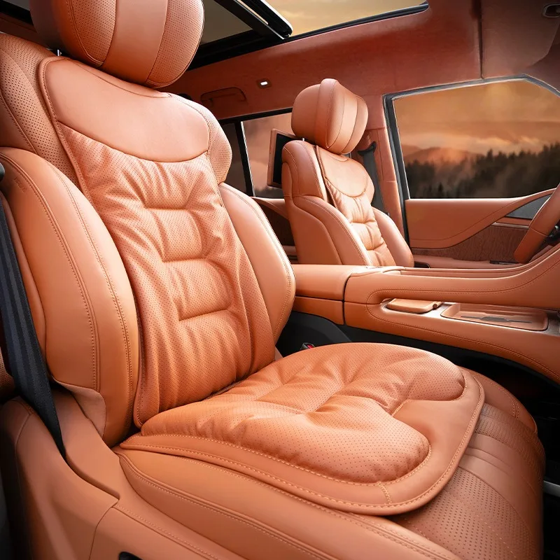 ผ้าคลุมเบาะรถยนต์หนังนัปปะอเนก - Leather Car Seat Covers Full Set Universal บทวิจารณ์และราคา