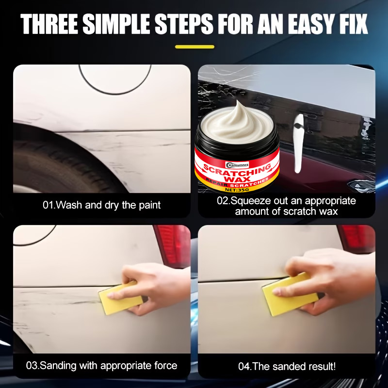น้ำยาขัดลบรอยขีดข่วนรถยนต์ รถบ - Car Scratch Repair Polishing Wax Paste บทวิจารณ์และราคา