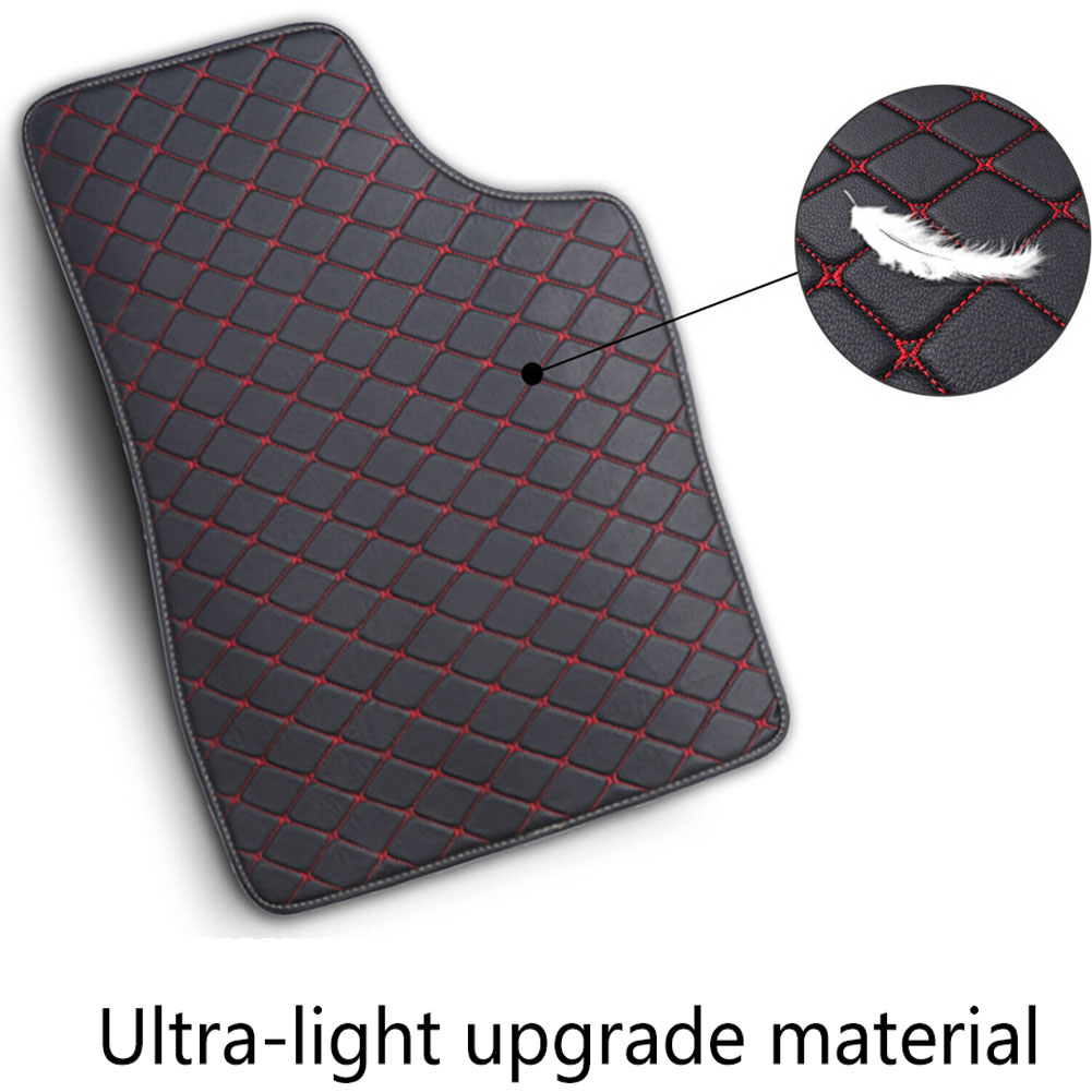 พรมปูพื้นรถยนต์ทำจากหนังพีวีซี - Car Floor Mats Universal Waterproof Leather บทวิจารณ์และราคา