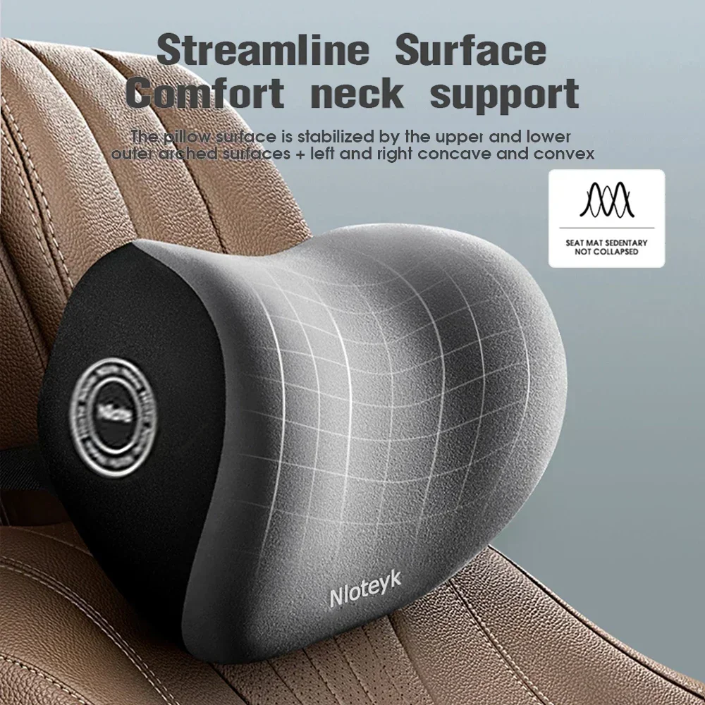 ชุดหมอนรองคอเมมโมรี่โฟมและที่ร - Memory Foam Car Neck Pillow Lumbar Support บทวิจารณ์และราคา