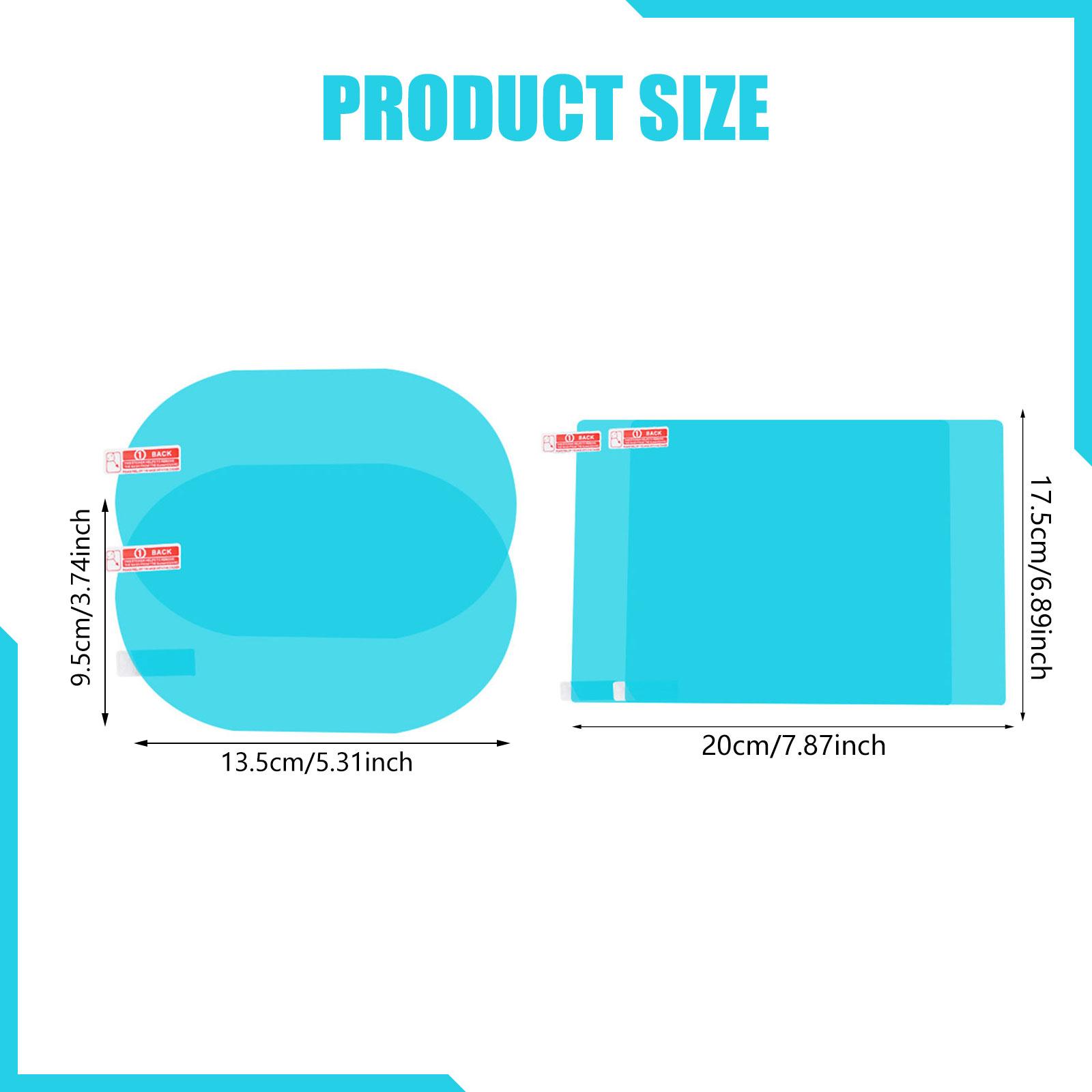 ฟิล์มกันฝนสำหรับกระจกมองหลังรถ - Anti Glare Car Rearview Mirror Film บทวิจารณ์และราคา