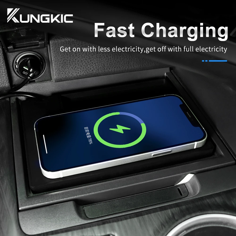 สำหรับโตโยต้า คัมรี่ 70 XV70 2 - Wireless Car Charger Mount Fast Charging บทวิจารณ์และราคา