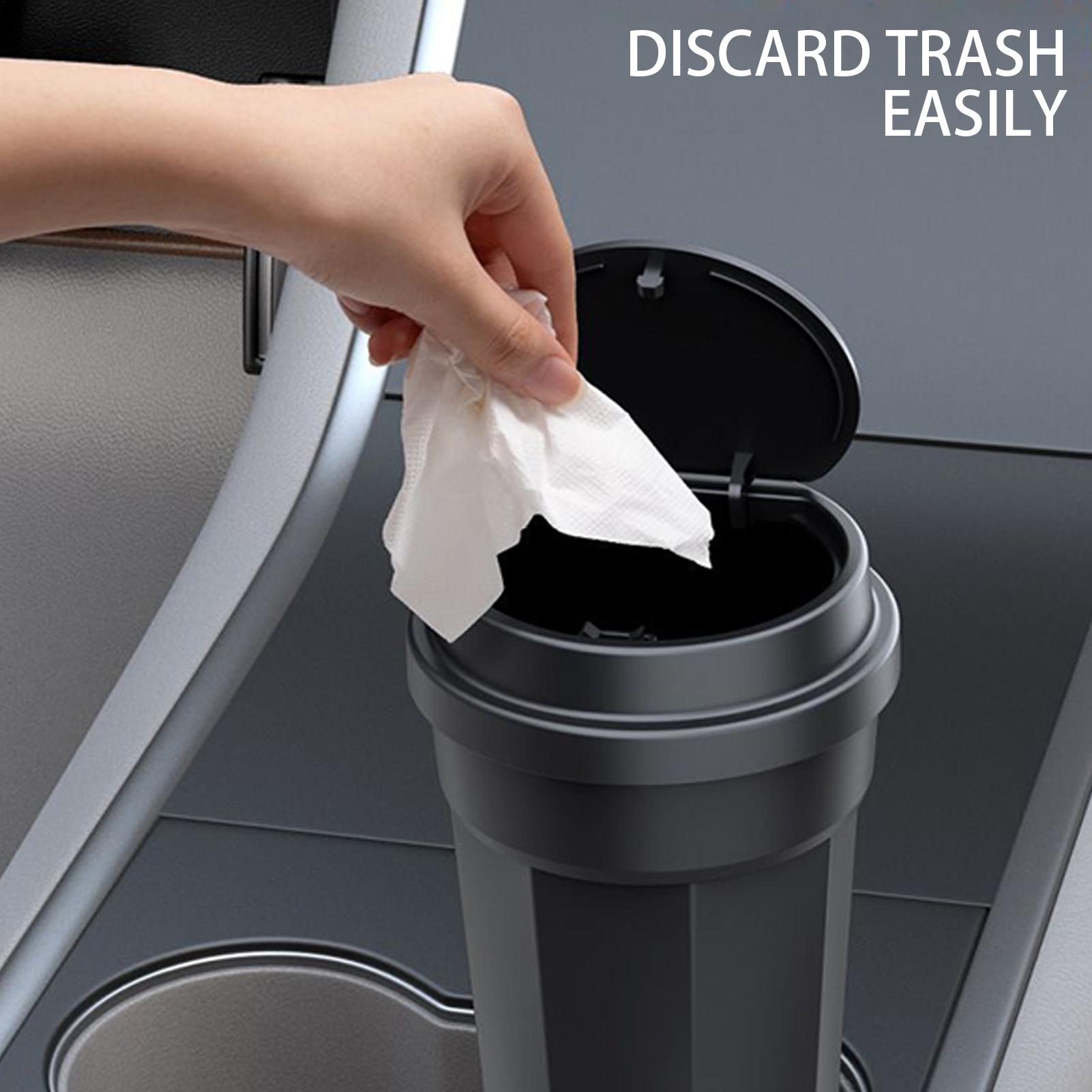ที่ใส่ขยะในรถยนต์แบบมีฝาปิดอเน - Waterproof Car Trash Can With Lid บทวิจารณ์และราคา
