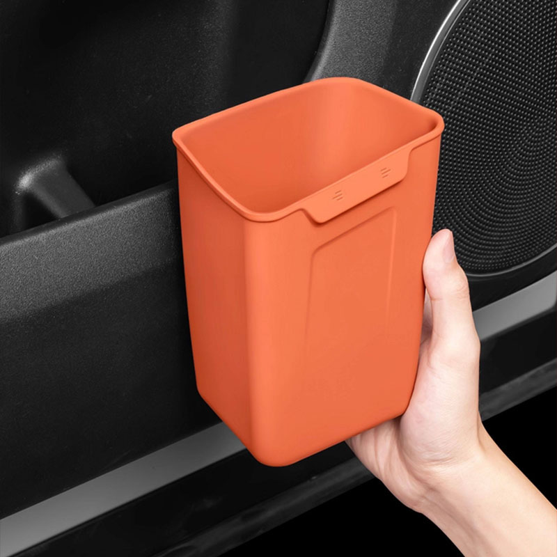 ถังขยะติดประตูรถยนต์อเนกประสงค - Waterproof Car Trash Can With Lid บทวิจารณ์และราคา