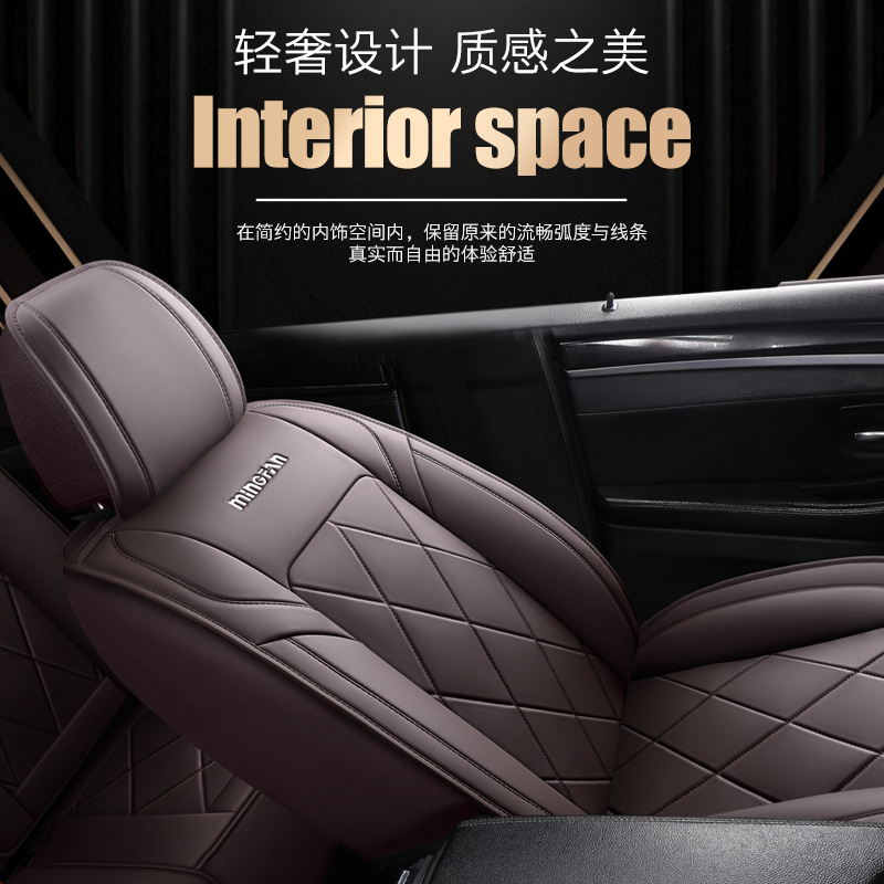 ชุดหุ้มเบาะรถยนต์หนังแท้แบบเต็ - Leather Car Seat Covers Full Set Universal บทวิจารณ์และราคา