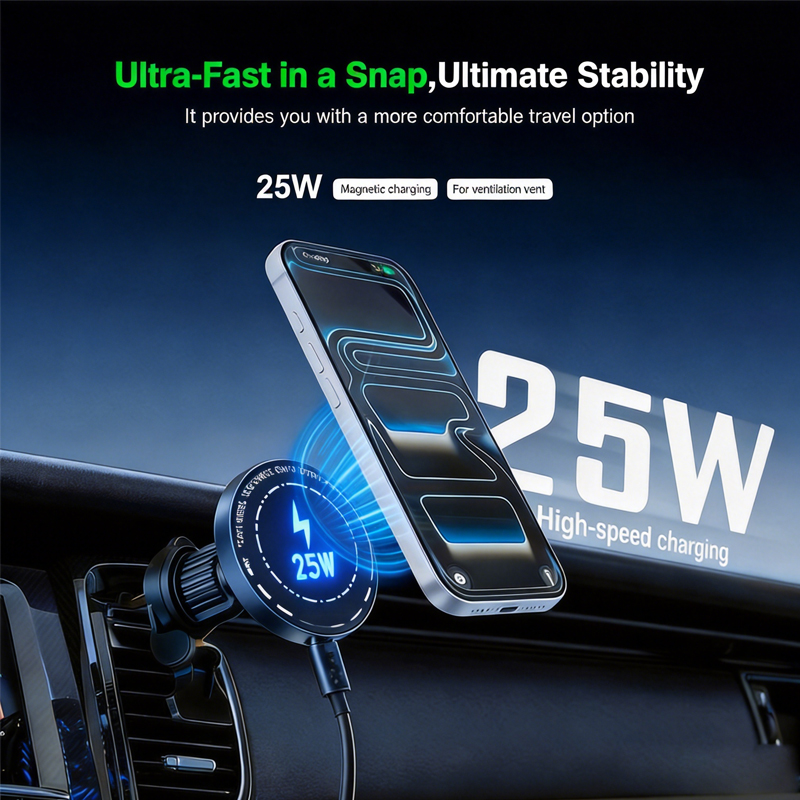 ที่ยึดโทรศัพท์ในรถยนต์แบบแม่เห - Magnetic Phone Holder For Car Vent บทวิจารณ์และราคา