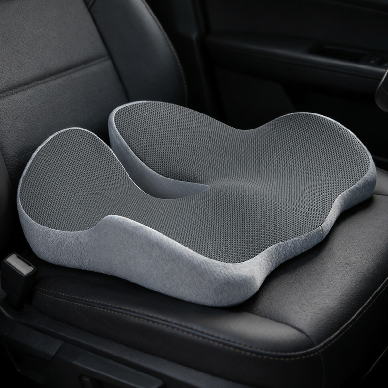 เบาะรองนั่งในรถยนต์แบบพกพา ทำจ - Memory Foam Car Neck Pillow Lumbar Support บทวิจารณ์และราคา