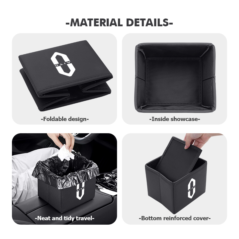ถังขยะในรถยนต์แบบพับได้ ถุงเก็ - Waterproof Car Trash Can With Lid บทวิจารณ์และราคา