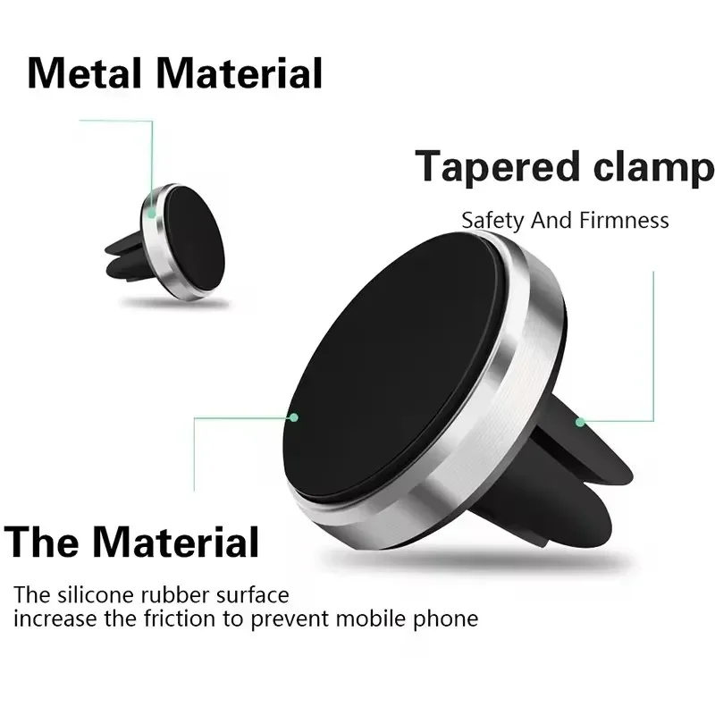 ที่ยึดโทรศัพท์ในรถยนต์แบบแม่เห - Magnetic Phone Holder For Car Vent บทวิจารณ์และราคา