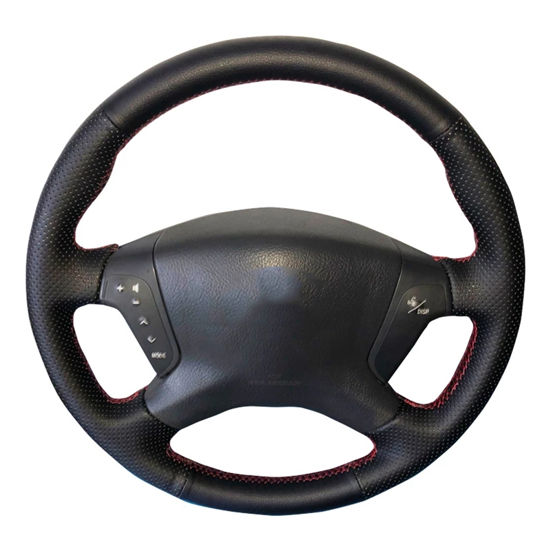 ที่กำหนดเองพวงมาลัยรถมือเย็บหน - Car Steering Wheel Cover Anti Slip Breathable บทวิจารณ์และราคา