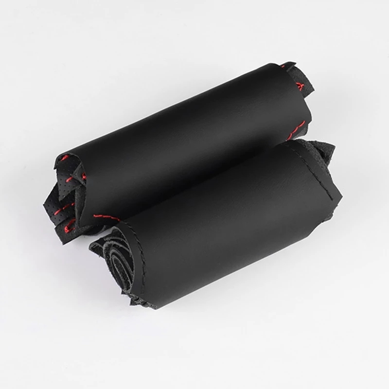 ที่กำหนดเองพวงมาลัยรถมือเย็บหน - Car Steering Wheel Cover Anti Slip Breathable บทวิจารณ์และราคา
