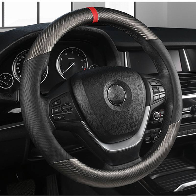 แฟชั่นพวงมาลัยรถสากลพวงมาลัยรถ - Car Steering Wheel Cover Anti Slip Breathable บทวิจารณ์และราคา