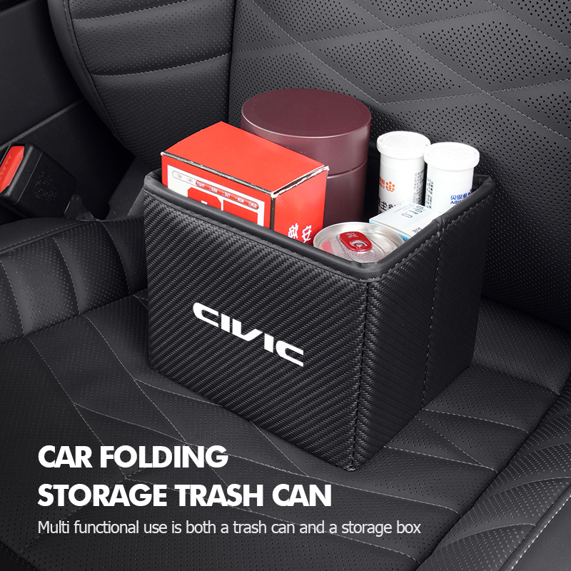 ถังขยะในรถยนต์แบบพับได้กันน้ำส - Waterproof Car Trash Can With Lid บทวิจารณ์และราคา