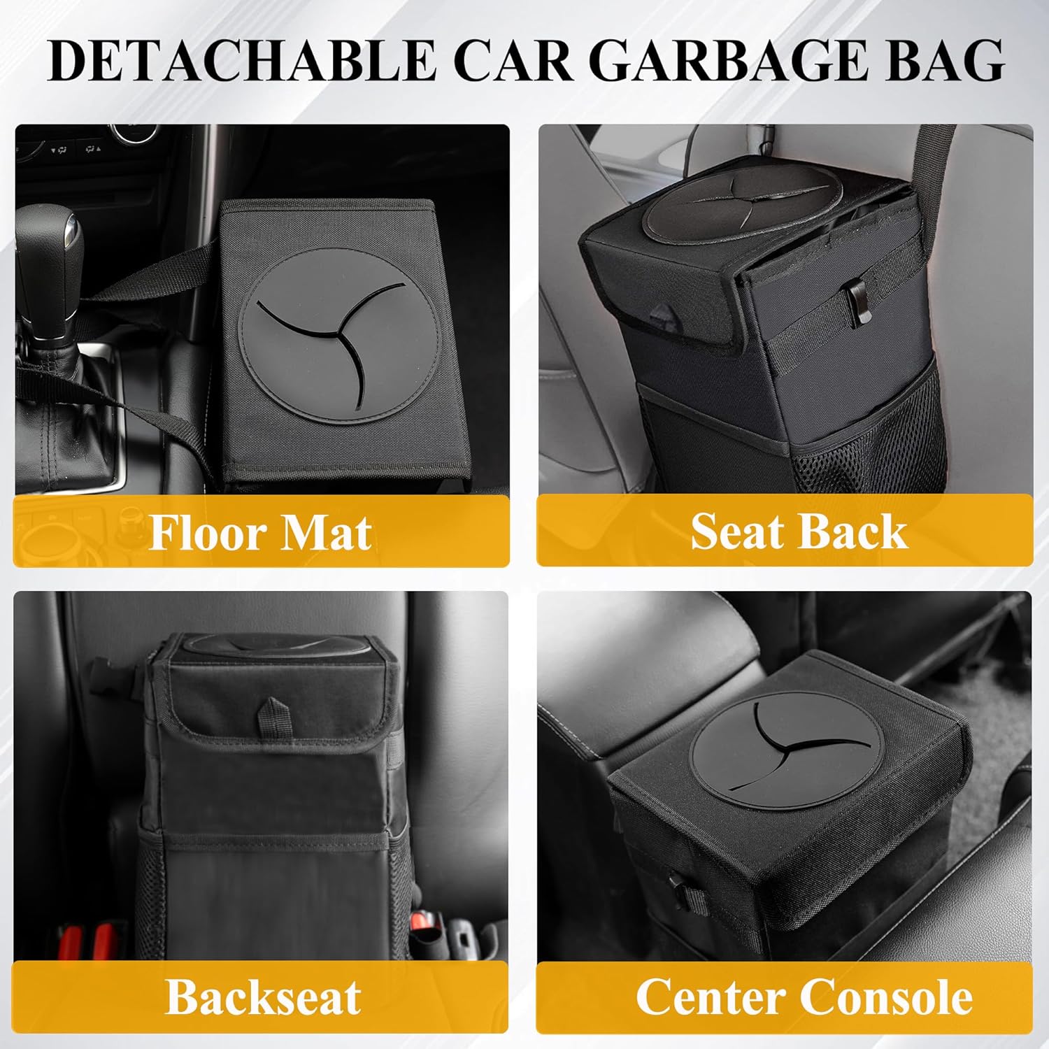 ถังขยะในรถยนต์แบบ 3-in-1 พร้อม - Waterproof Car Trash Can With Lid บทวิจารณ์และราคา