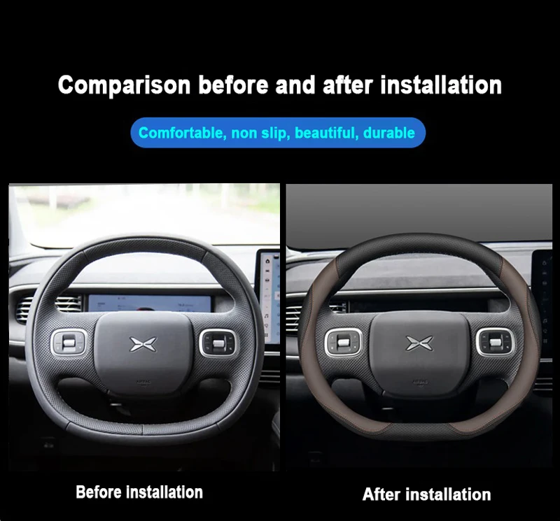 พวงมาลัยรถยนต์พวงมาลัยรถยนต์สํ - Car Steering Wheel Cover Anti Slip Breathable บทวิจารณ์และราคา