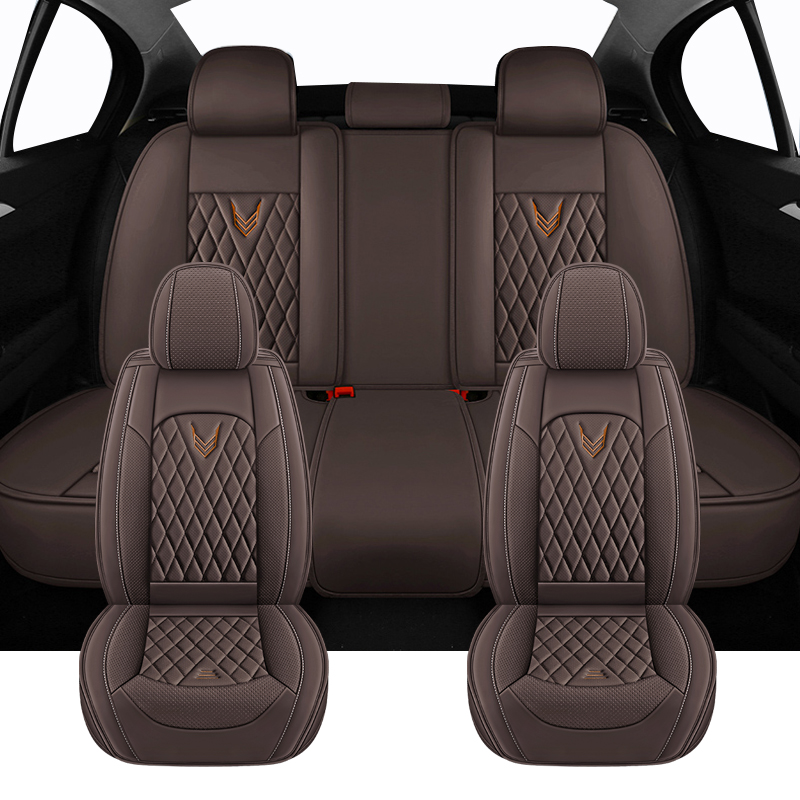ชุด Universal Car Seat สําหรับ - Leather Car Seat Covers Full Set Universal บทวิจารณ์และราคา