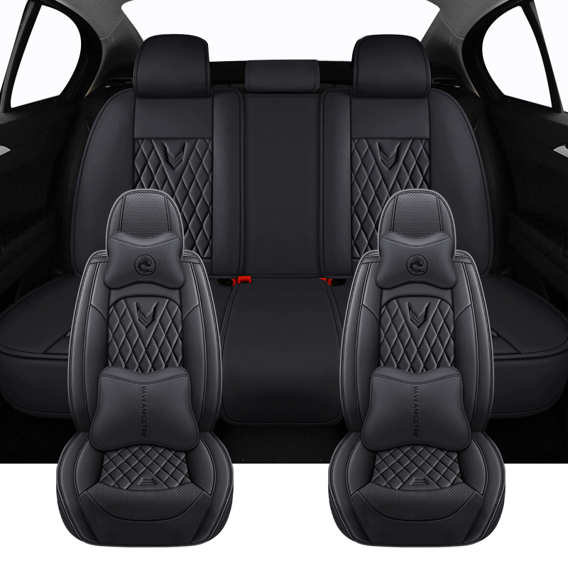 ชุด Universal Car Seat สําหรับ - Leather Car Seat Covers Full Set Universal บทวิจารณ์และราคา