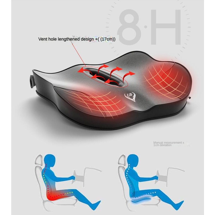หน่วยความจําโฟมเก้าอี้สํานักงา - Memory Foam Car Neck Pillow Lumbar Support บทวิจารณ์และราคา