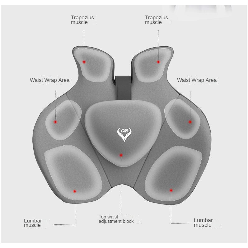 หน่วยความจําโฟมเก้าอี้สํานักงา - Memory Foam Car Neck Pillow Lumbar Support บทวิจารณ์และราคา
