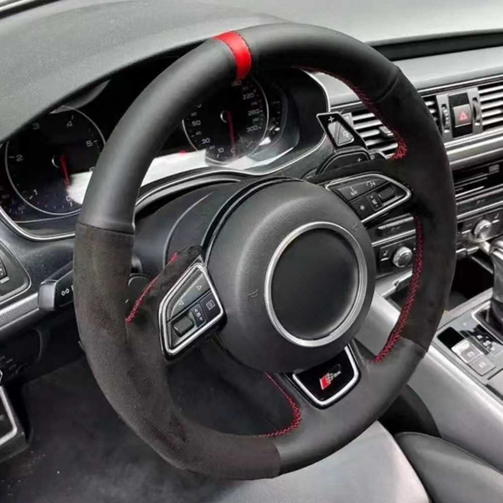 พวงมาลัยรถยนต์ถักเปียสำหรับ A5 - Car Steering Wheel Cover Anti Slip Breathable บทวิจารณ์และราคา