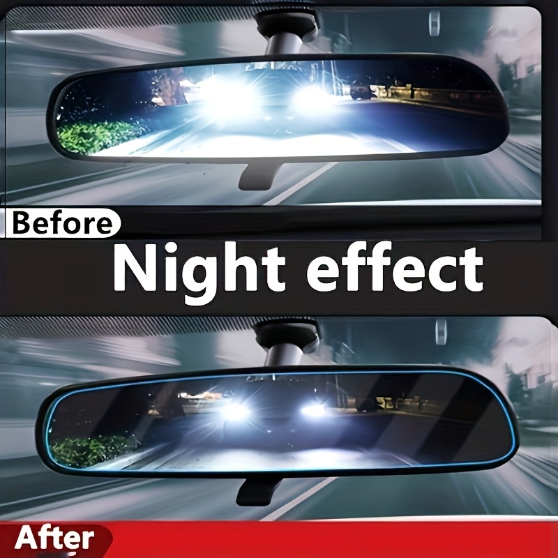 ฟิล์มกันแสงสะท้อนสำหรับกระจกมอ - Anti Glare Car Rearview Mirror Film บทวิจารณ์และราคา