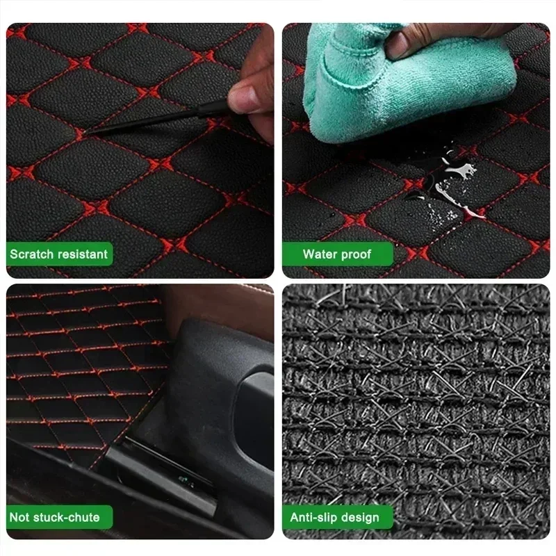 พรมปูพื้นรถยนต์ 4 ชิ้น แบบสากล - Car Floor Mats Universal Waterproof Leather บทวิจารณ์และราคา