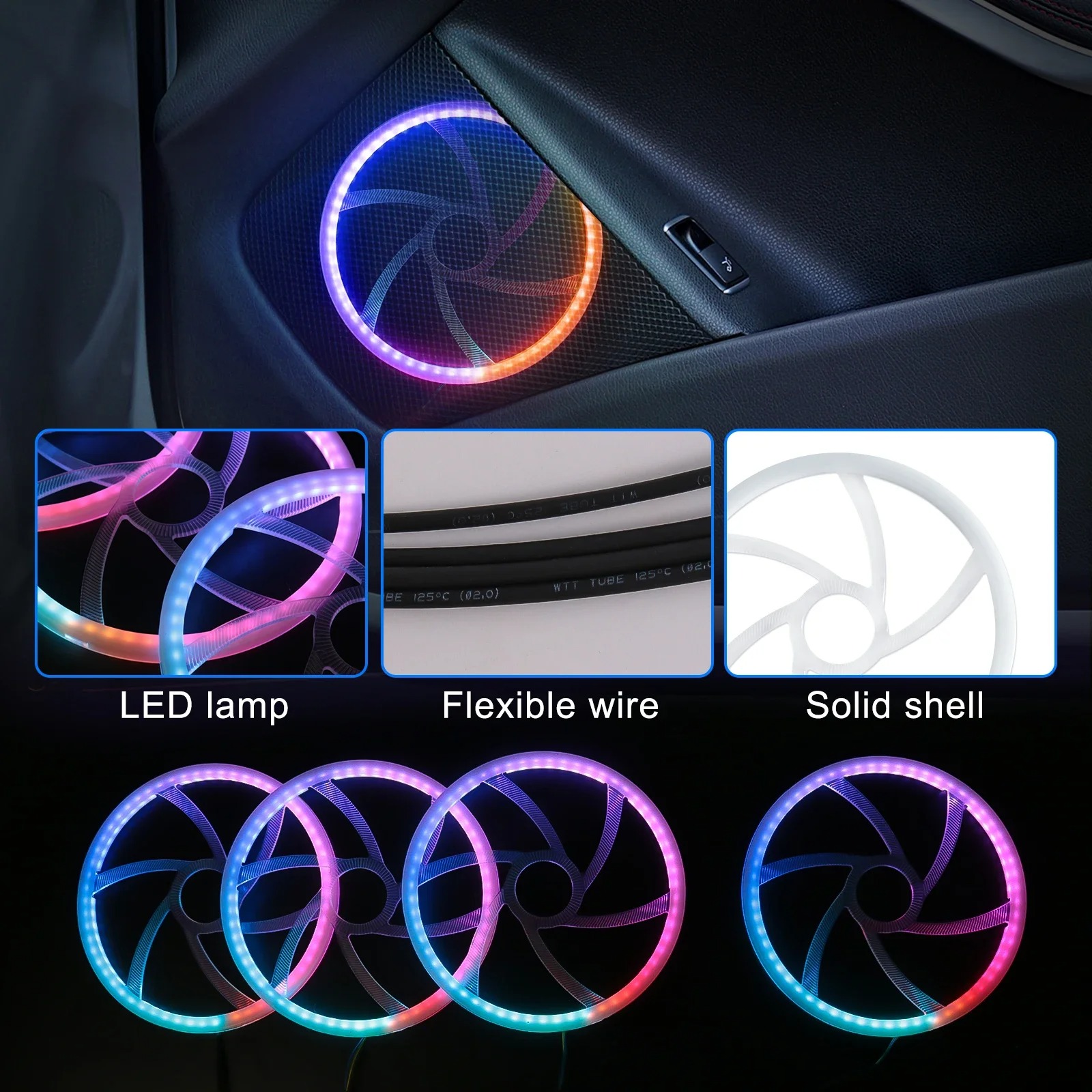 ไฟตกแต่งภายในรถยนต์แบบพรีเมียม - Led Ambient Interior Car Lights App Control บทวิจารณ์และราคา