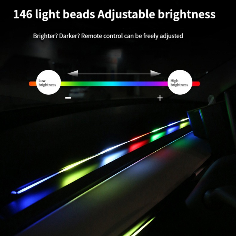 ไฟ LED สร้างบรรยากาศ64สีแถบอะค - Led Ambient Interior Car Lights App Control บทวิจารณ์และราคา