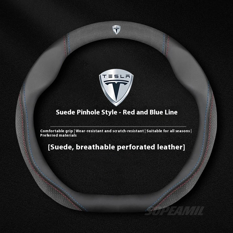 Tesla รุ่น 3 รุ่น Y รุ่น S รุ่ - Car Steering Wheel Cover Anti Slip Breathable บทวิจารณ์และราคา