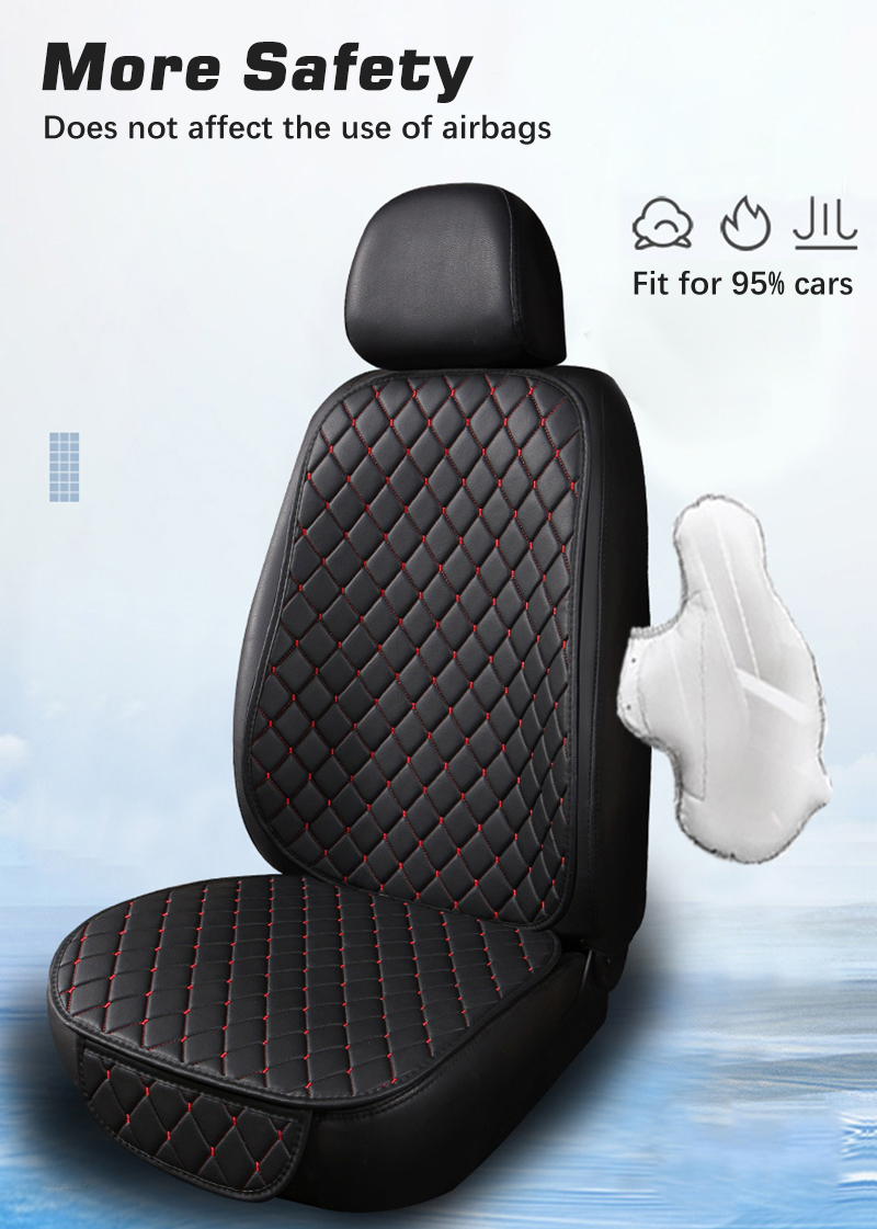 ชุดหุ้มเบาะรถยนต์หนัง PU แบบเต - Leather Car Seat Covers Full Set Universal บทวิจารณ์และราคา