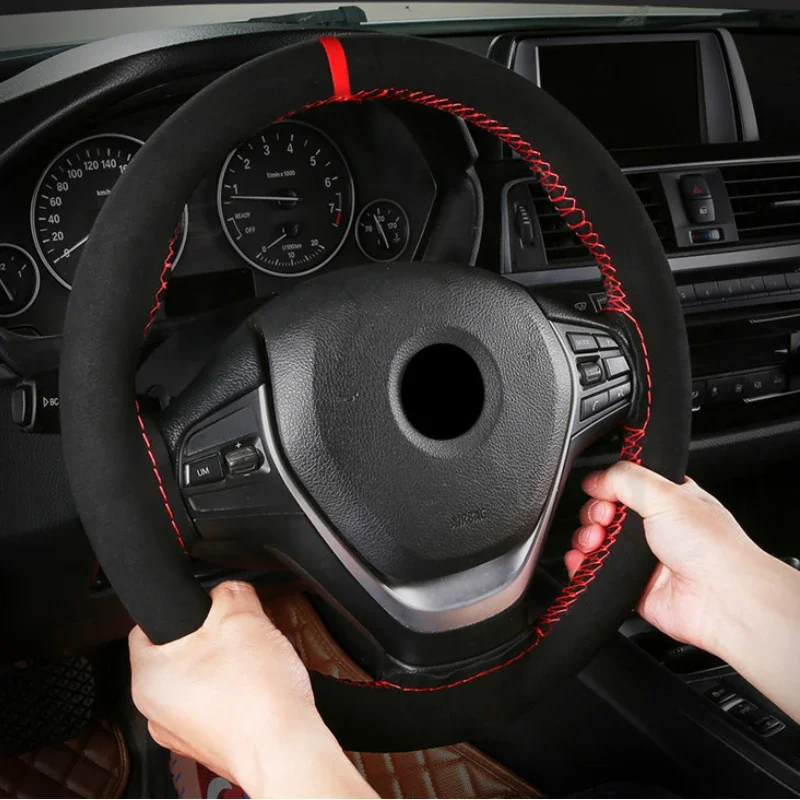 ปลอกหุ้มพวงมาลัยรถยนต์แบบสากล  - Car Steering Wheel Cover Anti Slip Breathable บทวิจารณ์และราคา