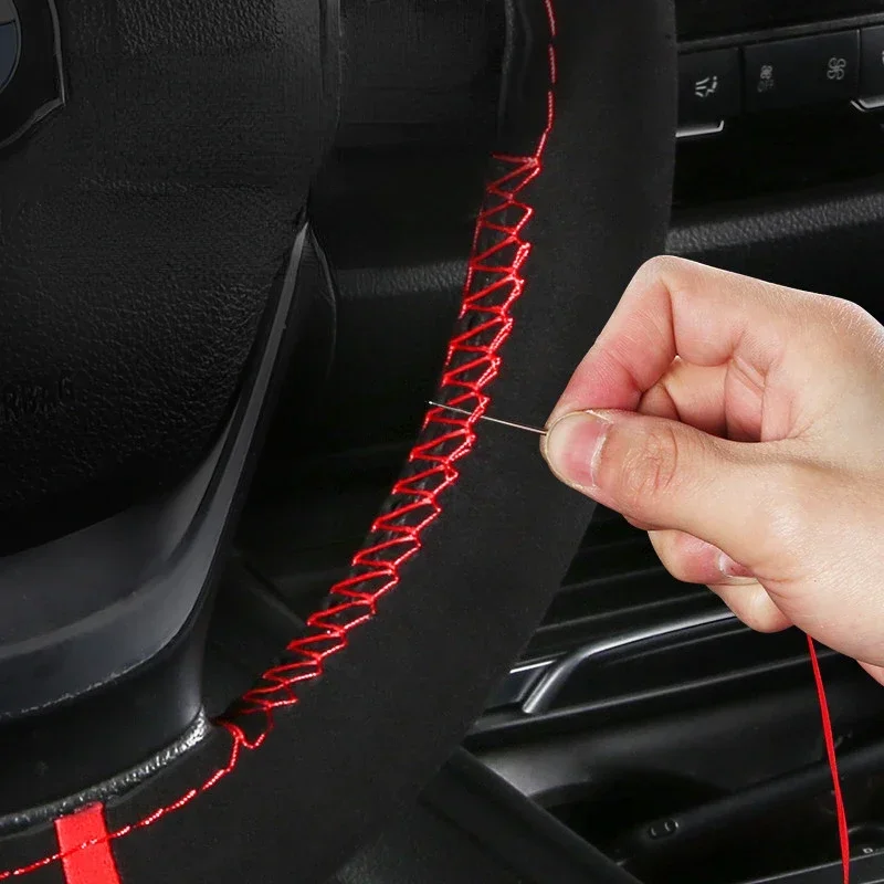 ปลอกหุ้มพวงมาลัยรถยนต์แบบสากล  - Car Steering Wheel Cover Anti Slip Breathable บทวิจารณ์และราคา
